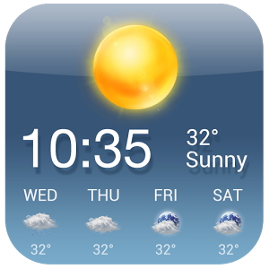 iWeather-The Weather Today HD - A best android weather widget is here waiting for you! This best android weather widget, with apple widgets(mac widgets)design, is simple and easy-to-use. You can not only use this best widget to get current weather report conveniently, but also 7 day detailed local weather forecasts. This clock and weather widget, definitely your best android weather widget choice in daily life. Real-time temperature, feels like temperature, current clock/time, weather tomorrow, weather in 3 day are all in this weather widget android based on weather server. Itâ€™s a handy weather guide for you. No matter it is a weather report for weather today, a weather forecast for weather tomorrow and 3 days after, a weather report for current location, or a weather forecast for any other cities in worldwide. You do not need to search â€˜weather todayâ€™ â€˜local weather tomorrowâ€™ anymore.Features of this best android weather widget:Â· Current Weather Info: detailed real-time weather report, including real-time weather and temperature, \